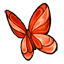 Red Stained Glass Butterfly