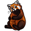 Red Panda NomNom Poof