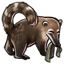 Suspended Olive Coati Skirt