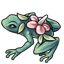 Fancy Frog Blushing Floral Wreath