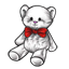 Pristine Naive White Teddy Bear