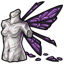 Destroyed Glass Wings Fae Statue