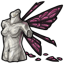 Shattered Glass Wings Fae Statue