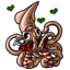 Cephalopod in Candy Cane Leg Warmers
