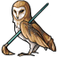 Barn Owl Brush Set