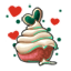 Lumi Magic Cherry Heart Cupcake