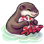 Otterly Strawberry Qipao Dress