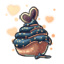 Eventide Heart Cupcake