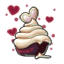 Raspberry Decadent Heart Cupcake
