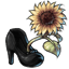 Dark Sunflower Heels