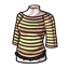 Ruffled Bumblebee Striped Shirt