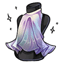 Sheer Iridescent Flowing Fabric