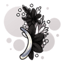 Oppositional Floral Ear Cuff