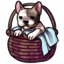 Pied Frenchie Basket