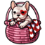 Red Heart Frenchie Basket