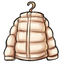 Cream Influencer Puffer Coat