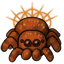 Orange Spiked Halo of the Spider