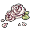 Discarded White Crafting Roses