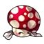 Creamy Draped Magic Mushroom