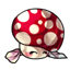 Shimmery Draped Magic Mushroom