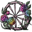 Rustic Rainbow Flower Wheel