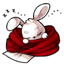 Tired But Hoppy Bunny Fabric