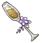 Pleasant Floral Champagne