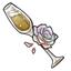 Colorful Blossoming Champagne