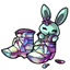 Holographic Bunny Booties