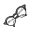 Black Horn-Rimmed Glasses