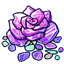 Delicate Amethyst Stained Glass Rose