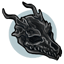 Onyx Dragon Skull