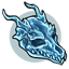Aquamarine Dragon Skull