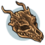 Citrine Dragon Skull