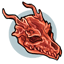 Carnelian Dragon Skull