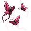 Wispy Vibrant Pink Butterfly Companions