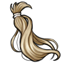 Blonde Loosely Tied Ponytail