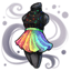 Shimmering Colorful Confetti Rainbow Dress V2