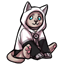 Cozy Kitty Monochrome Hoodie