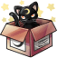 Black Moon Kitty in a Box