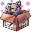 Baby Moon Kitty in a Box