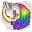 Sparkle Rainbow Unicorn Fabric of the Sleeping Bunny Princess