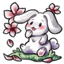 Falling Flowers of the Spring Bunny