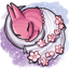 Cherry Blossom Fabric of the Sleeping Bunny Princess