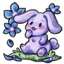 Falling Flowers of the Intergalactic Bunny
