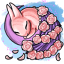 Pink Rose Applique Fabric of the Sleeping Bunny Princess