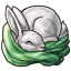 Green Sweater of the Loyal Bunny