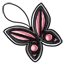 Erratic Butterfly Keychain