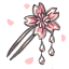 Delicate Sakura Hairpin