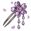 Lavender Sakura Hairpin